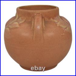 Brush McCoy Tan Pink Mid Century Modern Art Pottery Ceramic Vase 737