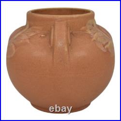 Brush McCoy Tan Pink Mid Century Modern Art Pottery Ceramic Vase 737