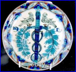 C1913 Delft Peace Palace Commemorative Plate De Porceleyne Fles Leon Senf