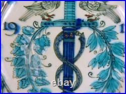 C1913 Delft Peace Palace Commemorative Plate De Porceleyne Fles Leon Senf