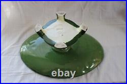 C. 1900 Eichwald Majolica Pottery Germany Art Nouveau Tazza Cake Stand Decor