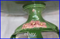 C. 1900 Eichwald Majolica Pottery Germany Art Nouveau Tazza Cake Stand Decor