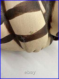 C Butler Jones Art Pottery Ceramic Cat Coin Bank Artist Vintage Wire Whiskers
