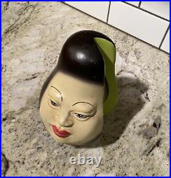 C. EL MEXICO Mexican Art Pottery (Sergio Bustamante Style) Ceramic Avocado Face