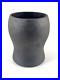 California Erin McGuiness Art Studio Ceramic Pottery Vessel in Black Glaze Wash