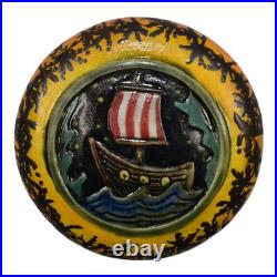 Calmwater Designs Stephanie Young Studio Art Pottery Ceramic Ship Paperweight