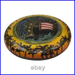 Calmwater Designs Stephanie Young Studio Art Pottery Ceramic Ship Paperweight