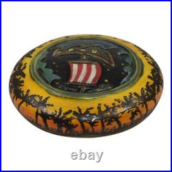 Calmwater Designs Stephanie Young Studio Art Pottery Ceramic Ship Paperweight