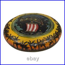 Calmwater Designs Stephanie Young Studio Art Pottery Ceramic Ship Paperweight