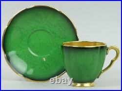 Carlton Ware Art Deco Vert Royal Pottery Coffee Set C. 1930