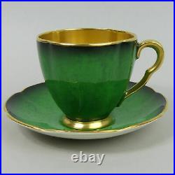 Carlton Ware Art Deco Vert Royal Pottery Coffee Set C. 1930