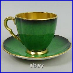 Carlton Ware Art Deco Vert Royal Pottery Coffee Set C. 1930