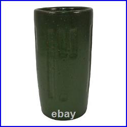 Cedric Christy Brown Studio Art Pottery Matte Green Hand Made Ceramic Vase