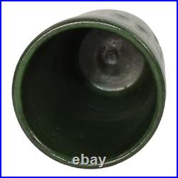 Cedric Christy Brown Studio Art Pottery Matte Green Hand Made Ceramic Vase