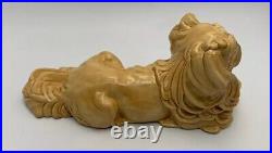 Ceramic Figure Dog ART Pottery Porcelain Large Vintage It/443