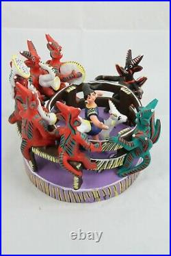 Ceramic Figurines Woman Band of Devils Corral Bull Mexican Folk Art Ocumicho