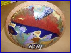 Ceramic Plate Hand Painted Glazed Decorative Art Pottery Splash Mosaic stone