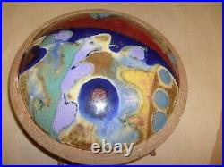 Ceramic Plate Hand Painted Glazed Decorative Art Pottery Splash Mosaic stone