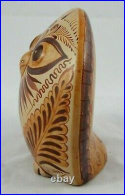 Ceramic/Pottery Owl Mexican Folk Art Collectible Decor Signed Pablo Pajarito #1