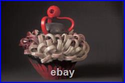 Ceramic Pottery Wheel Thrown Sculpture, Lidded Jar