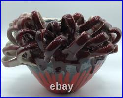 Ceramic Pottery Wheel Thrown Sculpture, Lidded Jar