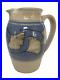 Ceramic Studio Art Pottery Pitcher Artist Signed by Greg Jahn Gingko Leaf Design