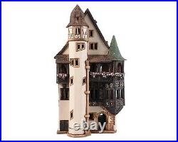Ceramic Tealight Holder Collectible Miniature Pfister House in Colmar 29 cm
