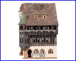 Ceramic Tealight Holder Collectible Miniature Pfister House in Colmar 29 cm