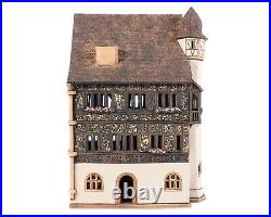 Ceramic Tealight Holder Collectible Miniature Pfister House in Colmar 29 cm