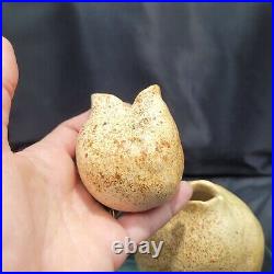 Ceramic Vases 2 Unique Hand Built Studio Art Pottery Pieces Speckled Eclectic