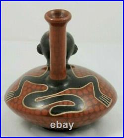 Ceramic Vessel/Jar/Whistle Pottery Ventura Benitez Mexican Folk Art Monkey Paws