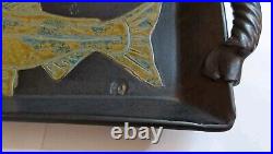 Charlie Laventure Art Pottery Salmon Wall Art Tray-No Chips Or Cracks 14 X 6 X 2