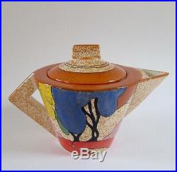 Clarice Cliff Metropolitan Museum of Art BIZARRE AUTUMN Art Deco Teapot 1993