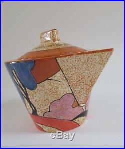 Clarice Cliff Metropolitan Museum of Art BIZARRE AUTUMN Art Deco Teapot 1993