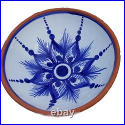 Cobalt Blue Art Pottery Bowl Serving Mixing Glazed Clay Ceramic Arabia Finland