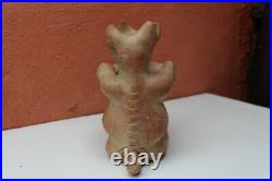 Colima Ceramic Dancing Dogs Mexican Folk Art Aztec Xolo Mesoamerican Dog Pottery