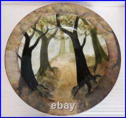 Colossal Ralph Jandrell Art Pottery Charger 19 1/2 in diameter. Signed