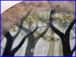 Colossal Ralph Jandrell Art Pottery Charger 19 1/2 in diameter. Signed