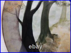 Colossal Ralph Jandrell Art Pottery Charger 19 1/2 in diameter. Signed