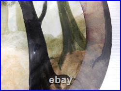 Colossal Ralph Jandrell Art Pottery Charger 19 1/2 in diameter. Signed