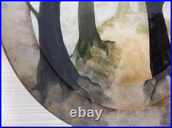 Colossal Ralph Jandrell Art Pottery Charger 19 1/2 in diameter. Signed