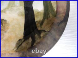 Colossal Ralph Jandrell Art Pottery Charger 19 1/2 in diameter. Signed