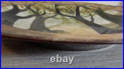 Colossal Ralph Jandrell Art Pottery Charger 19 1/2 in diameter. Signed