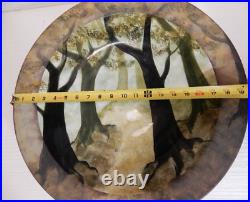 Colossal Ralph Jandrell Art Pottery Charger 19 1/2 in diameter. Signed