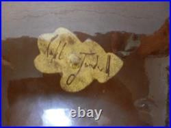 Colossal Ralph Jandrell Art Pottery Charger 19 1/2 in diameter. Signed