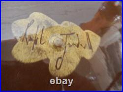 Colossal Ralph Jandrell Art Pottery Charger 19 1/2 in diameter. Signed