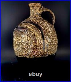 Crying Jug Fat Lava Large Ceramic Pottery Vase With Handle