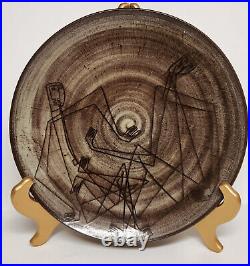 Cyrano Art Pottery Plate, Herb Goldberg Original Art, Signed
