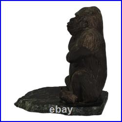 Daga Studio Vintage Art Pottery Ceramic Gorilla Figurine On A Rock 75