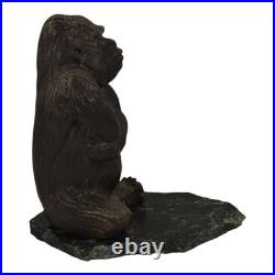 Daga Studio Vintage Art Pottery Ceramic Gorilla Figurine On A Rock 75